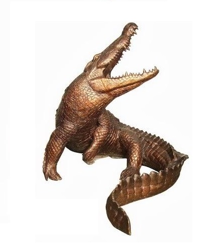 Bronze Crocodile - Click Image to Close